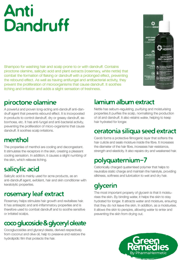 Anti Dandruff Shampoo - Green Remedies (200ml)