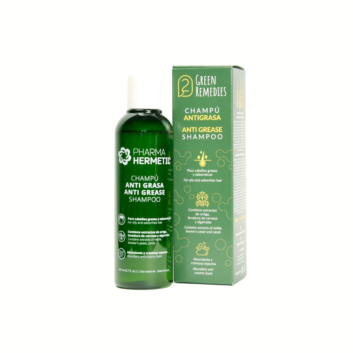 Anti Grease Shampoo - Green Remedies (200ml)